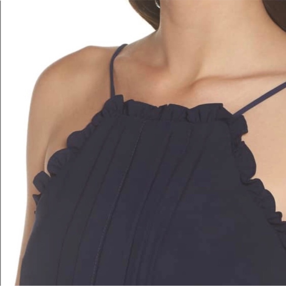 Adelyn Rae High Neck Navy Blue Jumpsuit - Picture 4 of 8